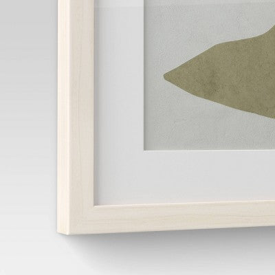 (Set Of 2) 16" X 20" Leaf Framed Wall Art Set Natural - Threshold™