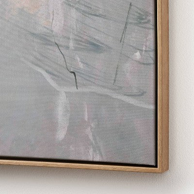 24" X 30" Natural Abstract Markings Framed Wall Art - Threshold™ Designed With Studio McGee
