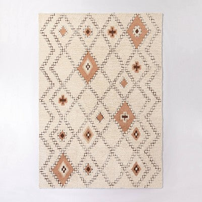 Northridge Hand Tufted Wool Shag Diamond Area Rug - Threshold™ Designed With Studio McGee
