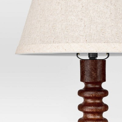 Mid Tone Wood Table Lamp - Threshold™
