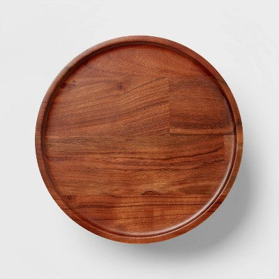 12" Wood Tall Cake Stand - Threshold™