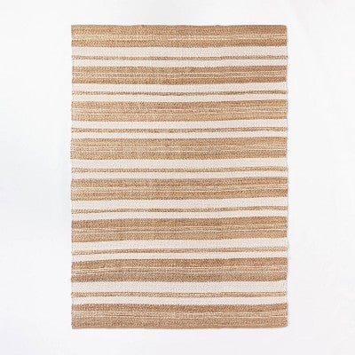 Riverton Striped Jute/Wool Area Rug Tan - Threshold™ Designed With Studio McGee
