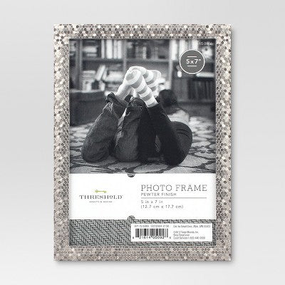 Brushed Nickel Textured Frame - Threshold™