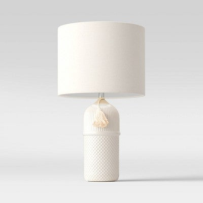 Large Assembled Ceramic Table Lamp White - Threshold™