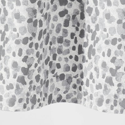 Leopard Glam Shower Curtain Ombre Gray - Threshold™