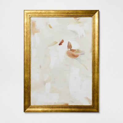 28"x38" Modern Abstract Light Framed Wall Art With Ornate Frame - Threshold™ Designed With Studio McGee