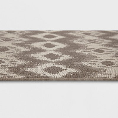 Ikat Outdoor Rug Taupe - Threshold™