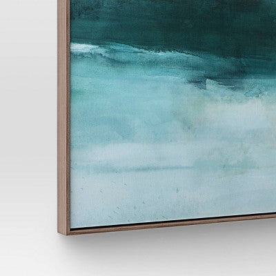 24"x30" Jewel Tone Abstract Canvas Framed Art - Threshold™