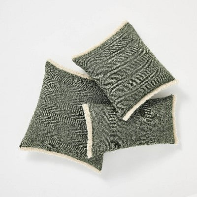 Herringbone With Frayed Edges Throw Pillow - Threshold™ Designed With Studio McGee