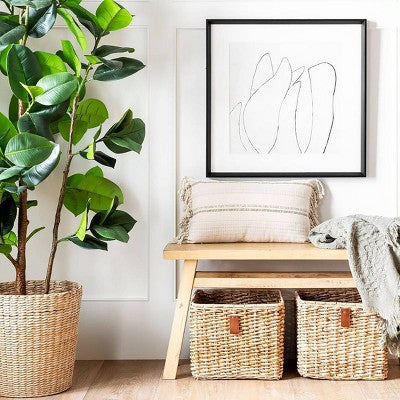 (Set Of 2) 24" X 24" Sketch Art Print Black/White - Threshold™ Designed With Studio McGee