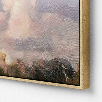 30"x30" Clouds Framed Canvas - Threshold™ Designed With Studio McGee