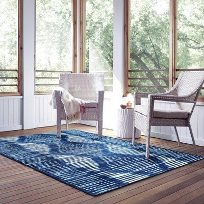 5' X 7' Outdoor Rug Indigo Dye - Threshold™