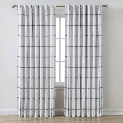 1pc Blackout Window Curtain Panel Gray - Threshold™