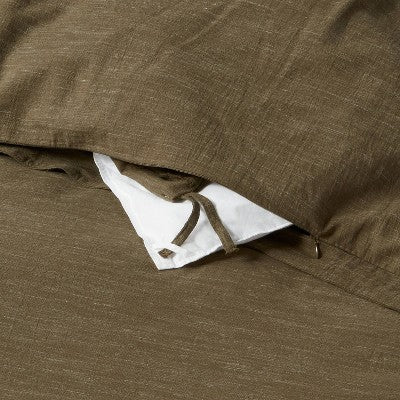 Space Dyed Cotton Linen Duvet Cover & Sham Set - Threshold™