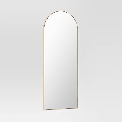 28" X 72" XL Arch Wall Mirror Brass - Threshold™