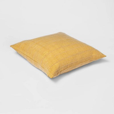  Woven Washed Windowpane Throw Pillow - Threshold™