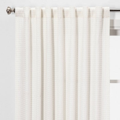  1pc Light Filtering Honeycomb Window Curtain Panel White - Threshold™