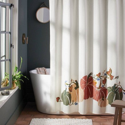  Harvest Pumpkin Shower Curtain Cream - Threshold™