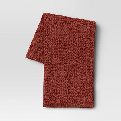  Oversized Recycled Knit Throw Blanket - Threshold™
