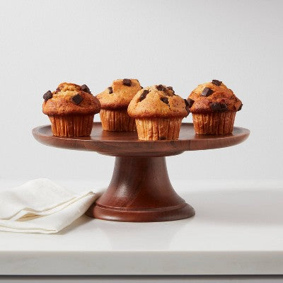  12" Wood Tall Cake Stand - Threshold™