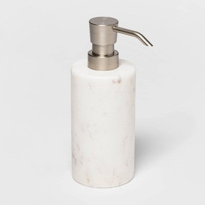  Marble Soap/Lotion Dispenser White - Threshold™