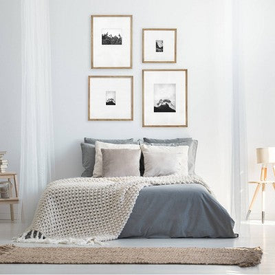  21.24" X 27.24" Matted To 11" X 14" Gallery Frame Natural Wood - Threshold™ Designed With Studio McGee