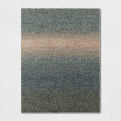  Rectangular Woven Indoor Outdoor Area Rug Sunset Ombre - Threshold™