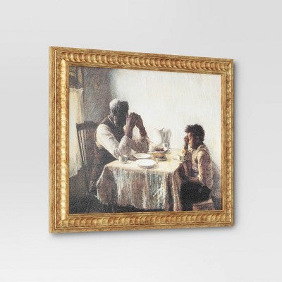  20" X 16" The Thankful Poor By Henry Ossawa Tanner Vintage Framed Wall Cotton Canvas Gold - Threshold™