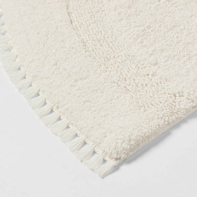  18"x32" Plush Half Moon Bath Rug Cream - Threshold™