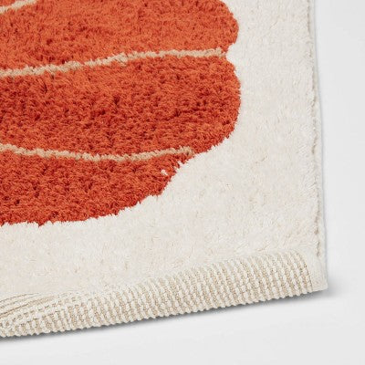  20"x30" Pumpkin Bath Rug Cream - Threshold™