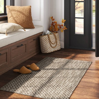  Washable Weave Herringbone Rug - Threshold™