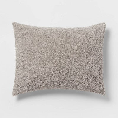  3pc King Traditional Cozy Chenille Comforter And Sham Set Gray - Threshold™