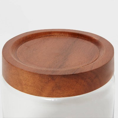  Canister Acacia/Glass Small - Threshold™