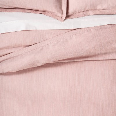  Family Friendly Duvet Cover & Sham Set Chambray - Threshold™
