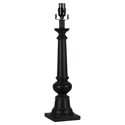  Column Large Lamp Base Black (Includes Energy Efficient Light Bulb) - Threshold™