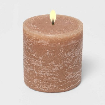  Pillar Ashwood And Palo Santo Candle Tan - Threshold™