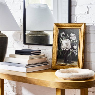  11" X 14" Vintage Floral Framed Wall Canvas - Threshold™ Designed With Studio McGee