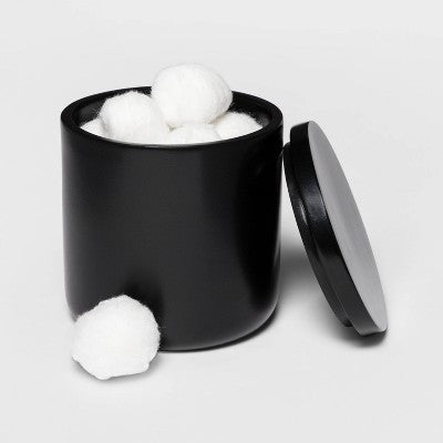  Modern Bath Canister Black - Threshold™