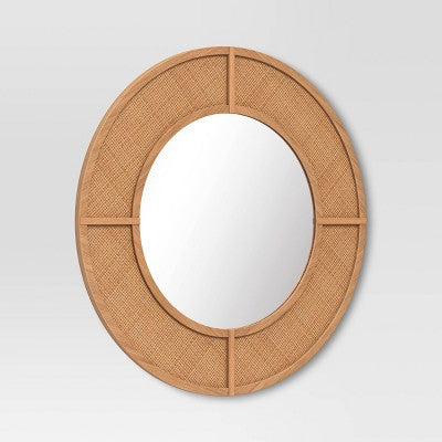 28" Caning Round Wall Mirror - Threshold™