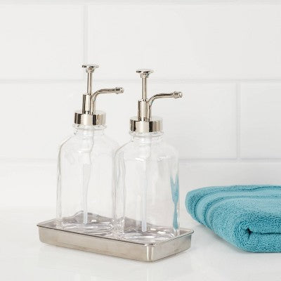  Double Soap Pump Oil Can Clear - Threshold™