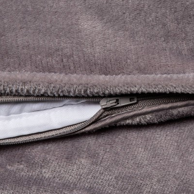  55"x80" Microplush Weighted Blanket With Removable Cover - Threshold™