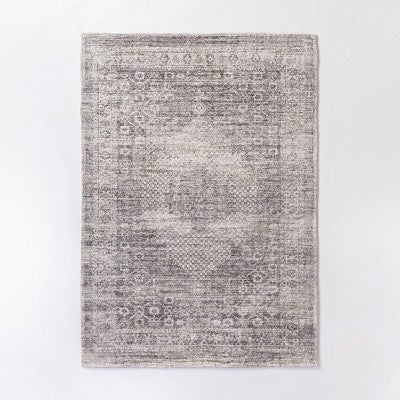  Millcreek Distressed Vintage Persian Rug Charcoal - Threshold™ Designed With Studio Mcgee