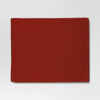  Brushed Woven With Frayed Edge Throw Blanket Orange - Threshold™