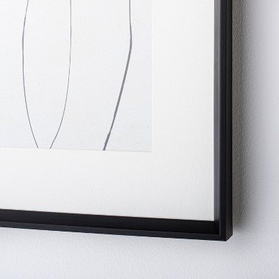  (Set Of 2) 24" X 24" Sketch Art Print Black/White - Threshold™ Designed With Studio McGee