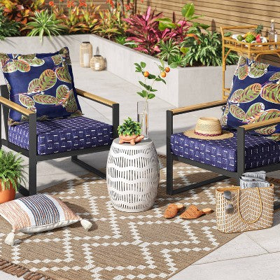 Check Diamonds Outdoor Rug Tan - Threshold™