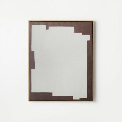  24" X 30" Simple Abstract Shape Framed Canvas - Threshold™ Designed With Studio McGee