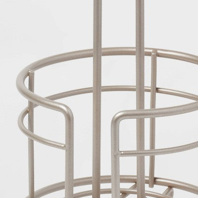  3 Roll Freestanding Toilet Tissue Holder Silver - Threshold™