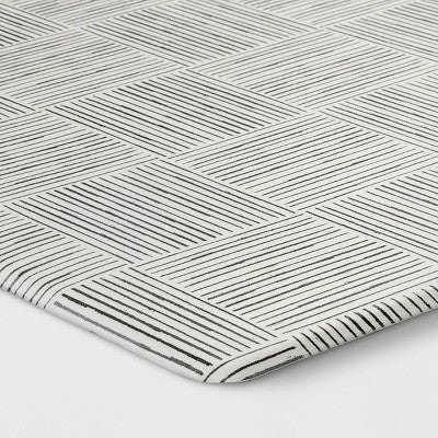  1'6"x5" Rareta Lines Comfort Runner Mat - Threshold™: Skid-Resistant Kitchen Floor Mat, Indoor Use, Abstract Pattern