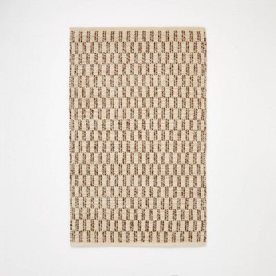  Checkered Stripe Rug Brown - Threshold™ Designed With Studio McGee