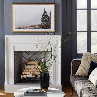  36" X 24" Foggy Seaside Framed Wall Art - Threshold™ Designed With Studio McGee
